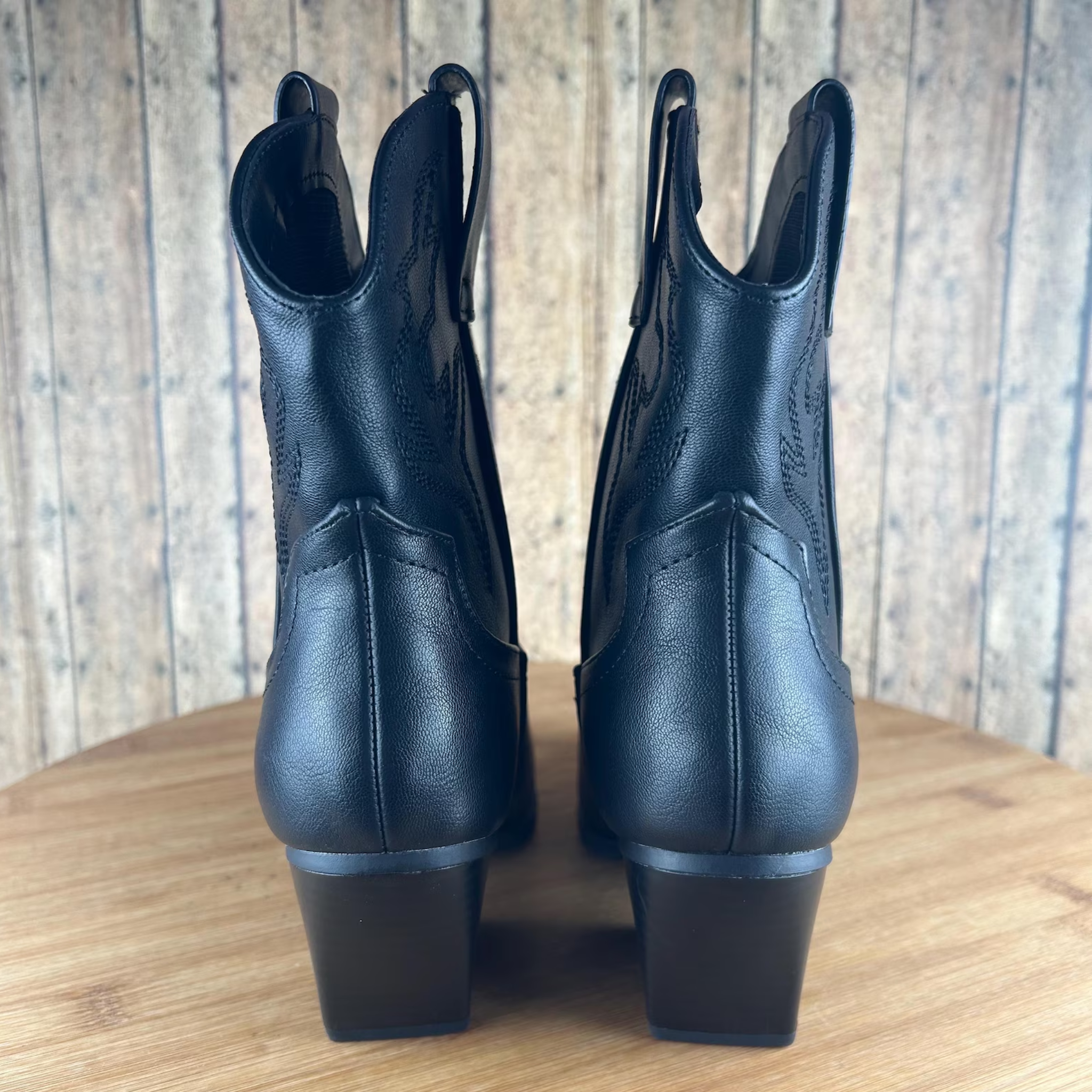 Women’s Black Ankle Cowboy Boots
