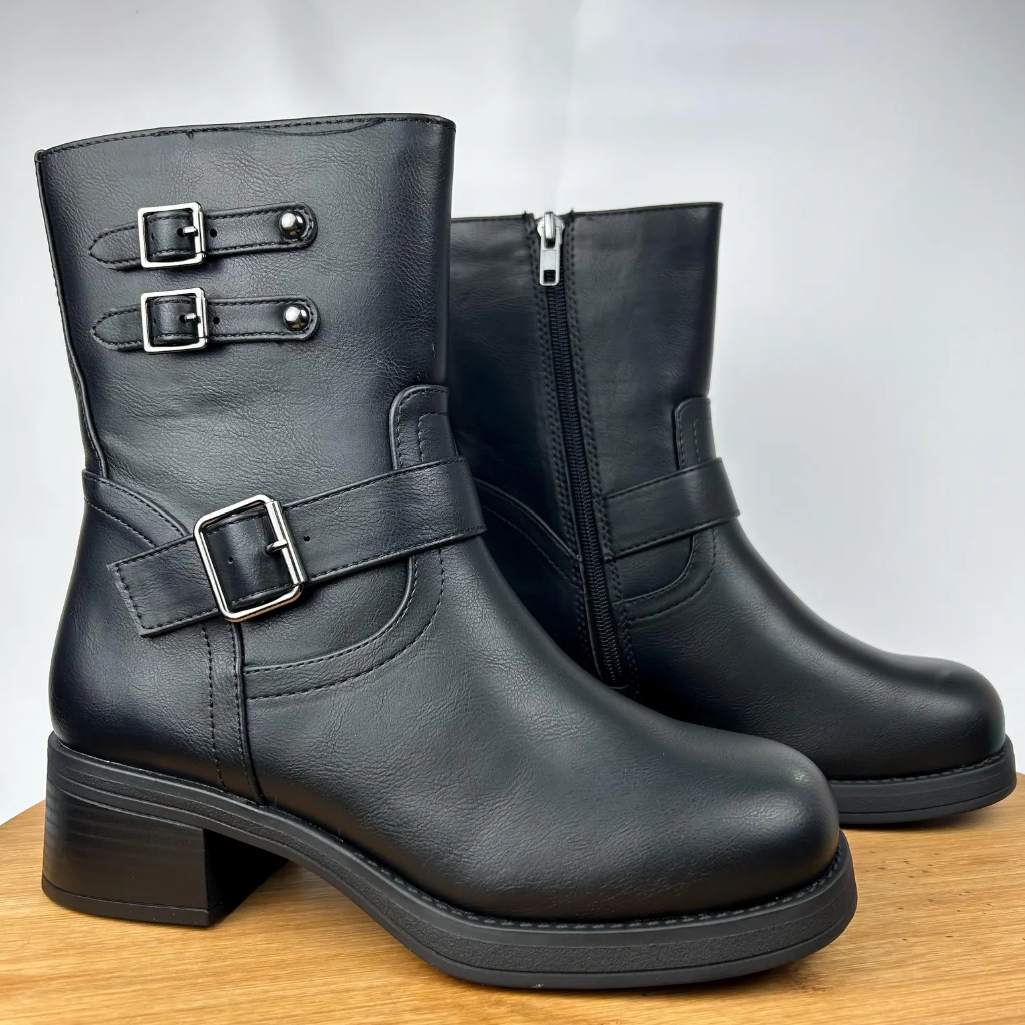 Women’s Black Platform Ankle Boots